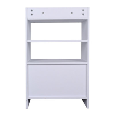 Contemporary Wooden Sideboard Cabinet Sideboard Buffet Console Table with Open Storage W 500 x D 350 x H 800 mm
