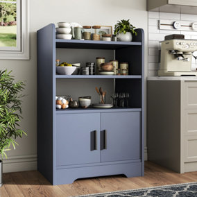 Contemporary Wooden Sideboard Cabinet Sideboard Buffet Console Table with Open Storage W 500 x D 350 x H 800 mm