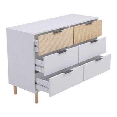 Contemporary Wooden Storage Cabinet 110cm W x 40cm D x 75.5cm H