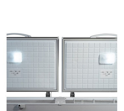 Contender 655L Capacity Twin Lid Chest Freezer