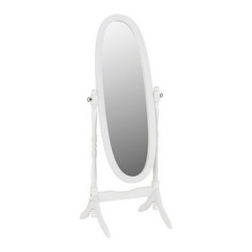 Contessa Cheval Mirror - L51.5 x W59 x H150 cm - White