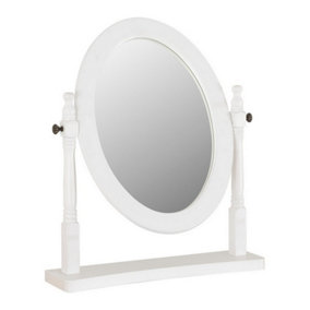 Contessa Dressing Table Mirror - L12 x W48 x H57 cm - White