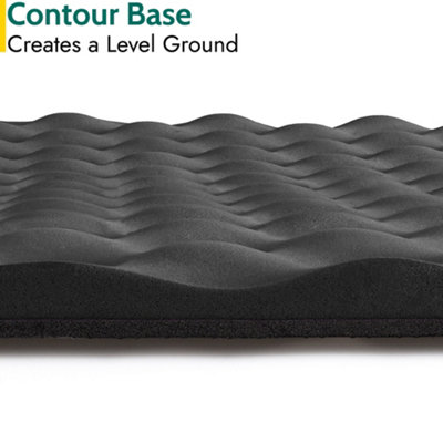 Contour Camping Mat 15mm Thick Sleeping Roll Pad Waterproof Lightweight Black Trail - 4