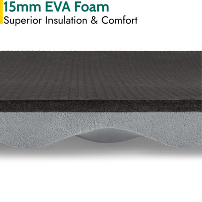 Contour Camping Mat 15mm Thick Sleeping Roll Pad Waterproof Lightweight Grey Trail