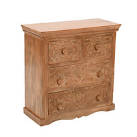 Contrive Mango Wood Chest Of 4 Drawers