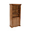 Contrive Mango Wood Large Corner Bookcase - 3 Shelving & 1 Door