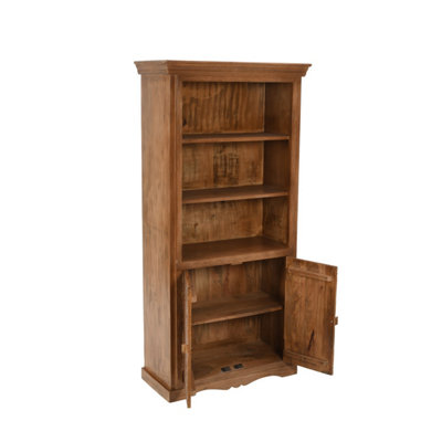 Mango wood on sale corner bookcase