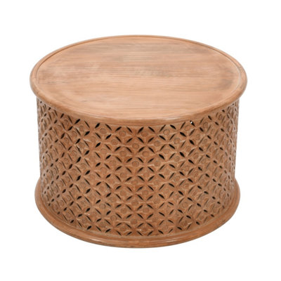 Contrive Mango Wood Round Coffee Table