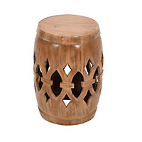 Contrive Mango Wood Round Side Table