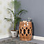 Contrive Mango Wood Round Side Table