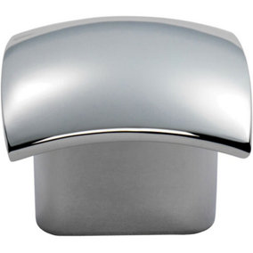 Convex Face Cupboard Door Knob 33 x 30.5mm Polished Chrome Cabinet Handle