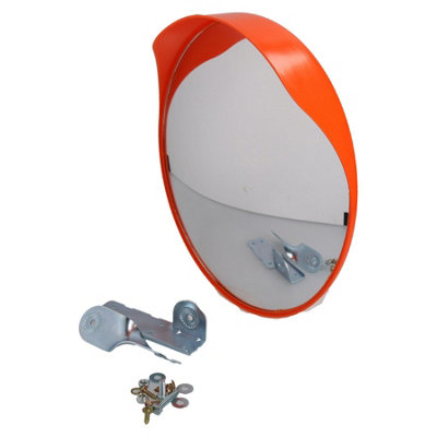 Verkeersspiegel 30 cm PC-Kunststof Zwart - Veiligheid Garanderen