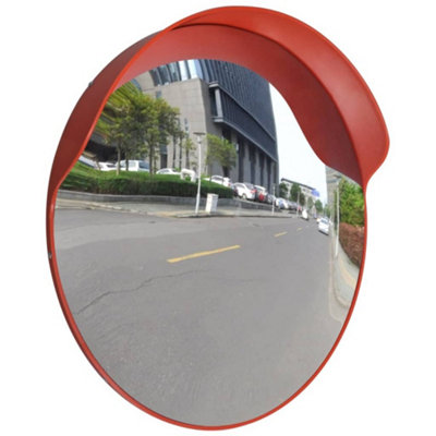 Convex Traffic Mirror PC Plastic Orange 60 cm Outdoor Price Comparisons | Compare The Build