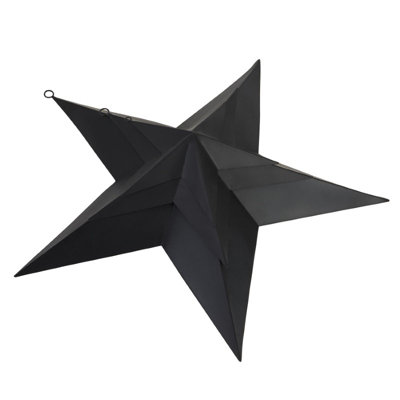Convexed Large Wall Mounting Star Frame - Metal - L423 x W43 x H10 cm - Matt Black