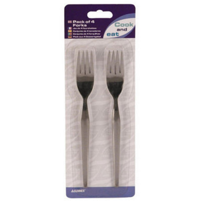 Cook & Eat Dessert Forks (Set Of 4) Silver (One Size)