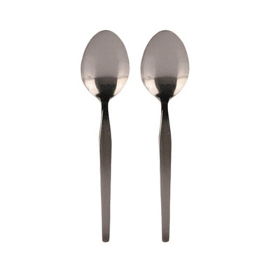 Cook & Eat Dessert Spoons (Pack of 4) Silver (One Size)