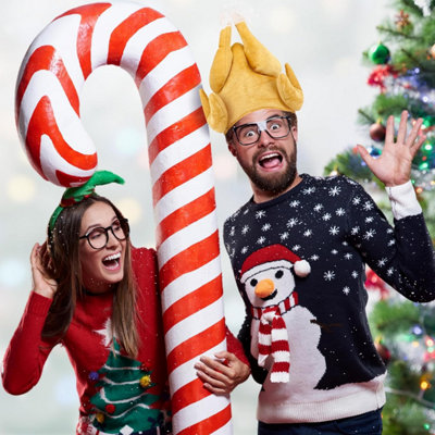 Cooked Christmas Turkey Hat Fancy Dress Accessory Funny Novelty Christmas  Hats for Plush Xmas Turkey Novelty