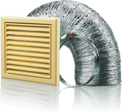 Cooker Hood Duct Vent Kit Fan Extract 100mm Cotswold Stone