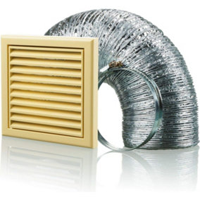 Cooker Hood Duct Vent Kit Fan Extract 100mm Cotswold Stone