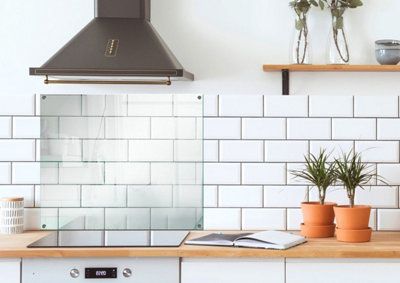 Cooker Splashback 600x750x6mm Glass- High Temperature Glass Hob ...