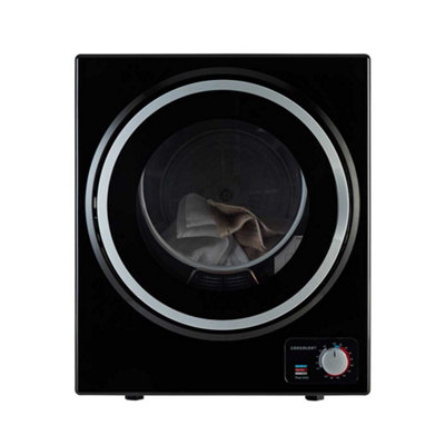 Cookology 2.5kg Table Top Tumble Dryer in Compact Mini Size - CMVD25BK Black