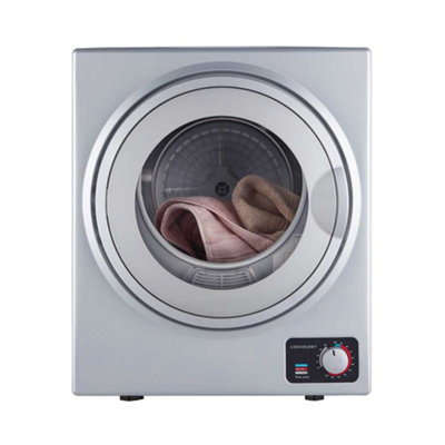 Cookology 2.5kg Table Top Tumble Dryer in Compact Mini Size - CMVD25SL Silver