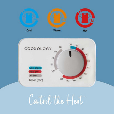 Cookology 2.5kg Table Top Tumble Dryer in Compact Mini Size - CMVD25WH White