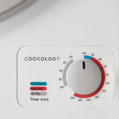 Cookology 2.5kg Table Top Tumble Dryer in Compact Mini Size - CMVD25WH White
