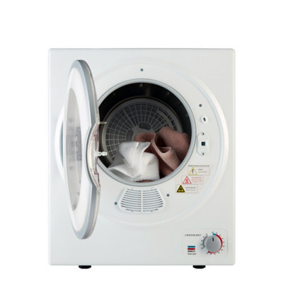 Cookology 2.5kg Table Top Tumble Dryer in Compact Mini Size - CMVD25WH White