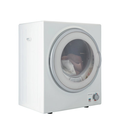Cookology 2.5kg Table Top Tumble Dryer in Compact Mini Size - CMVD25WH White