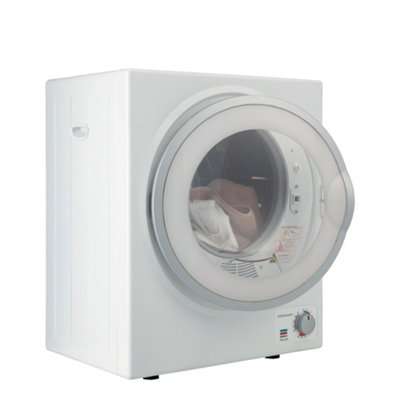 Cookology 2.5kg Table Top Tumble Dryer in Compact Mini Size - CMVD25WH White