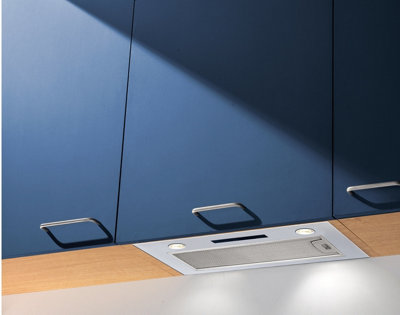 Cookology 52cm Built-In Cupboard Cooker Hood Stainless Steel Integrated ...