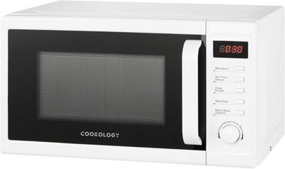 Cookology 800W Microwave 20L Digital Freestanding - CFSDI20LWH White