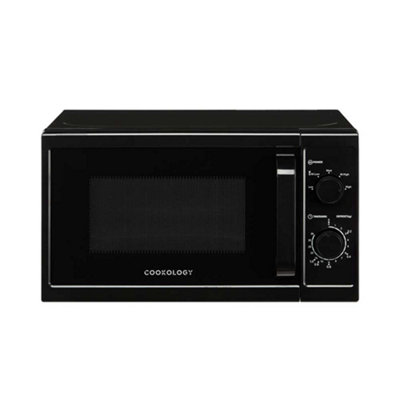 Cookology 800W Microwave 20L Manual Control Freestanding - CMAFS20LBK Black