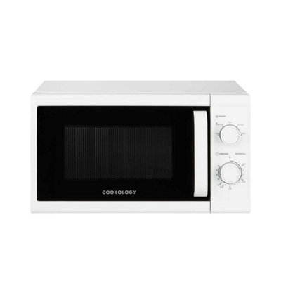 Cookology 800W Microwave 20L Manual Control Freestanding - CMAFS20LWH White