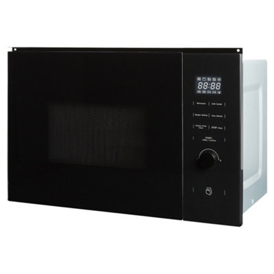 Cookology 900W Built-in Microwave with Grill 25L Integrated Design - TCM25BGL Black
