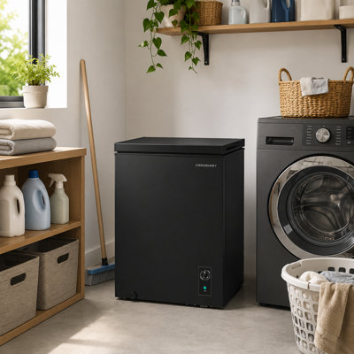 Cookology 99L Freestanding Chest Freezer, Black