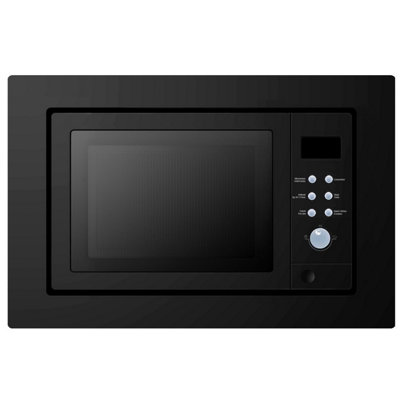 Cookology Built-in 900W Microwave with Convection Oven & Grill 25L Integrated - IMOG25LBK Black