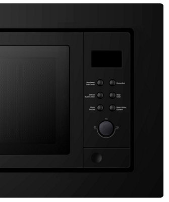 Cookology Built-in 900W Microwave with Convection Oven & Grill 25L Integrated - IMOG25LBK Black
