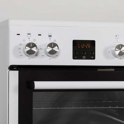 Cookology CFDO600WH 60cm Electric Double Cooker, White, 86L, Ceramic ...