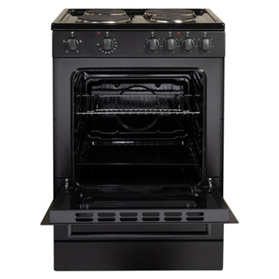 Cookology CFSP600BK/1 60cm Freestanding Electric Cooker, 68L, Solid ...