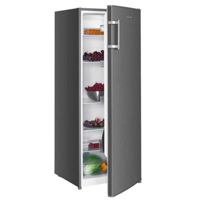 Cookology CTFR240IX 240L Tall Larder Fridge, Inox, 143cm High, 55cm ...