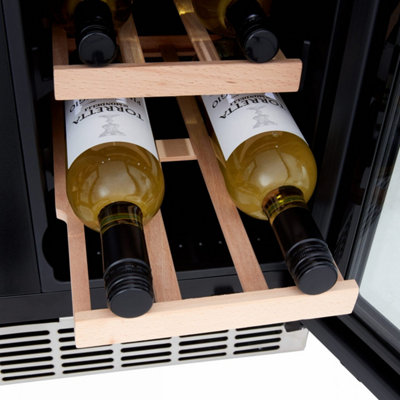 Cookology CWC608SS 60cm Wine Cooler, Stainless Steel, Dual Zones