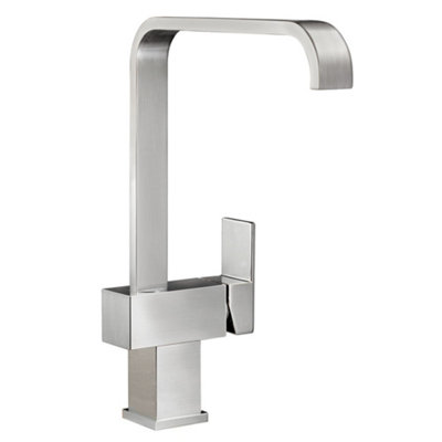 Cookology ELBA Mixer Tap for Kitchen with Single Side Lever - Brushed Stainless Steel