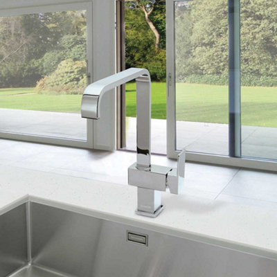 Cookology ELBA Mixer Tap for Kitchen with Single Side Lever - Chrome