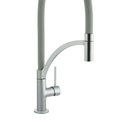 Cookology GIGLIO/BRSH-GR Giglio Pull Out Kitchen Tap in Brushed Graphite Grey