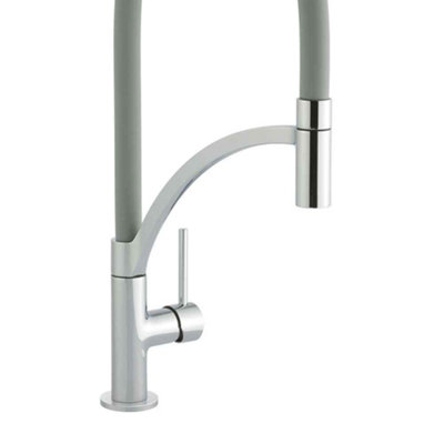Cookology GIGLIO/CHR-GR Giglio Pull Out Kitchen Tap in Chrome Graphite Grey