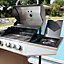 Cookology Tennessee Outdoor Freestanding BBQ 3 Burner Grill Gas BBQ with Side Burner Black