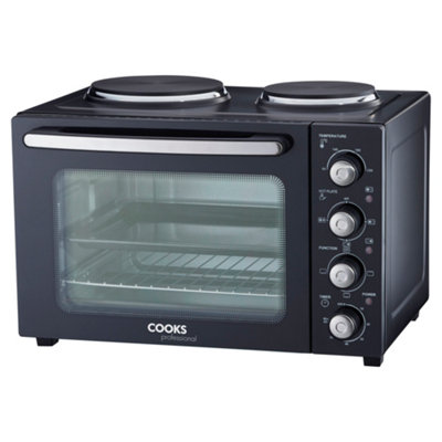 Buy Cooks Professional 34L Mini Oven Hob Cooker Grill With Electric Hob ...