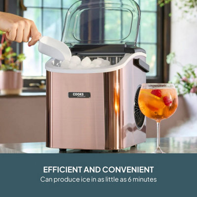 Cooks Professional Compact Ice Maker with Scoop & 1.3L Tank ...
